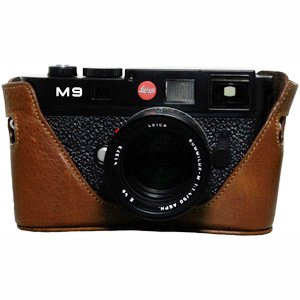 【中古】【未使用・未開封品】ブラックラベルバッグハーフケース Leica M9用 - ダークブラウン