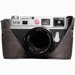 【中古】【未当て嵌める・未開封品】黒いこと 付け紙御徒面子 二分の一容れもの Leica M9用 薄墨色