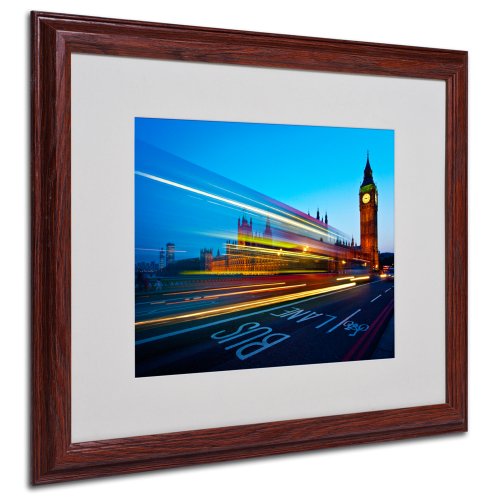 【中古】【未当て嵌める・未開封品】Trademark Fine Art London Big Ben II 作物細工物 Nina Papiorek 木製一こま付き添い人 16 by 20-Inch NP0008-W1620MF