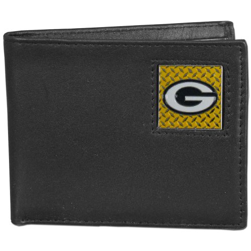 【中古】【未使用・未開封品】Siskiyou Sports FBID115 Green Bay Packers Gridiron Leather Bi-fold Wallet｜AJIMURA-SHOP
