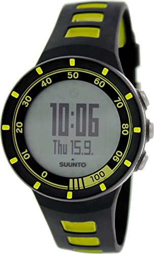 【中古】【未当て嵌める・未開封品】Suunto メンズ デジタルクエスト 黄色 GPS容器に並べる 黒いことと菩提樹緑であること 脂同盟罷業一回り