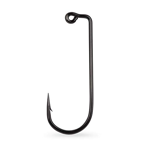 【中古】【未使用・未開封品】Mustad UltraPointジグフックwith 90度ラウンド曲げ(パックof 100?) ブラック