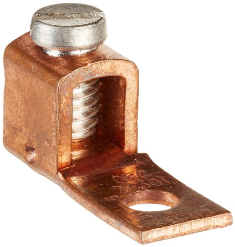 【中古】【未使用・未開封品】Copper Mechanical Connector, Single Lug Tubular Style, 6-14 Wire Range, 0.203 Mounting Hole, 0.345 Width, 0.778 Height, 0.995 Length by|AJIMURA-SHOP
