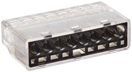【中古】【未使用・未開封品】Easy-Twist Push-In Wire Connector, 8 Wires, Grey (Box of 40) by NSI