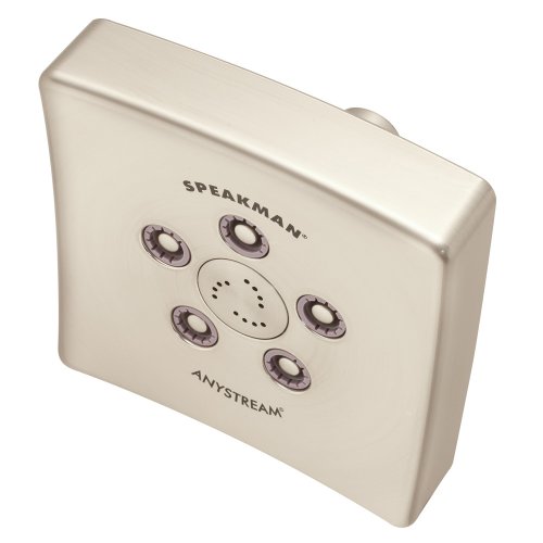 【中古】【未当て嵌める・未開封品】(Brushed Nickel\",\""2.5 GPM) - Speakman S-3021-BN The Edge Anystream High Pressure Adjustable Shower Head, Brushed Nickel"