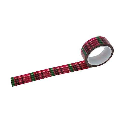 【中古】【未使用・未開封品】(Christmas Plaid) - Wrapables Plaid Pattern Japanese Washi Masking Tape
