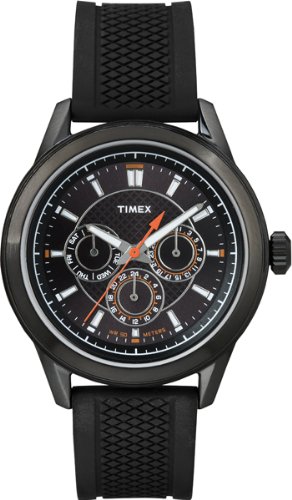 【中古】【未当て嵌める・未開封品】Timex T2P179 メンズ マルチオールブラックシリコンウォッチ