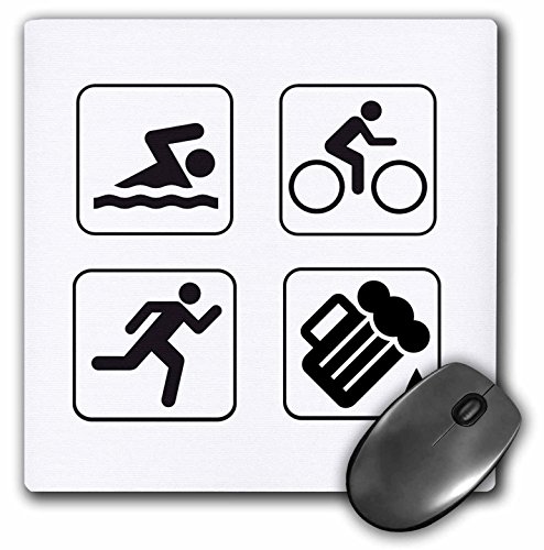【中古】【未使用・未開封品】Swim Bike Runビール???マウスパッド、8?× 8インチ(MP 123104?_ 1?)|AJIMURA-SHOP