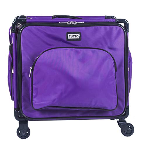 【中古】【未使用・未開封品】Tutto Serger キャスター付きトートバッグ (パープル、17インチ)|AJIMURA-SHOP