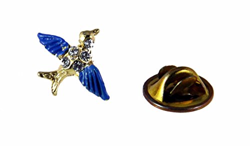 【中古】【未使用・未開封品】6030343?Bluebird of Happinessラペルピンブローチタイタックブルー鳥Cheerガイド