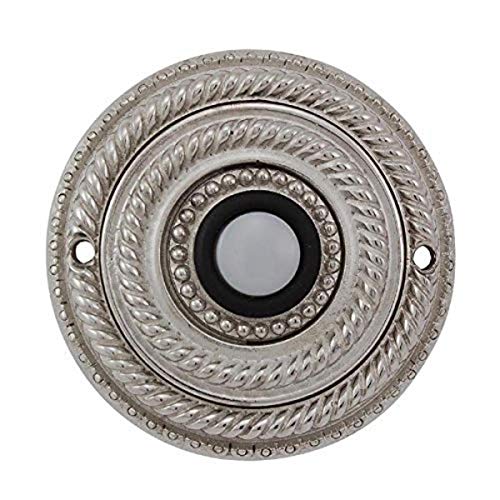【中古】【未使用・未開封品】Vicenza Designs D4014 Sanzio Doorbel、光沢シルバー|AJIMURA-SHOP
