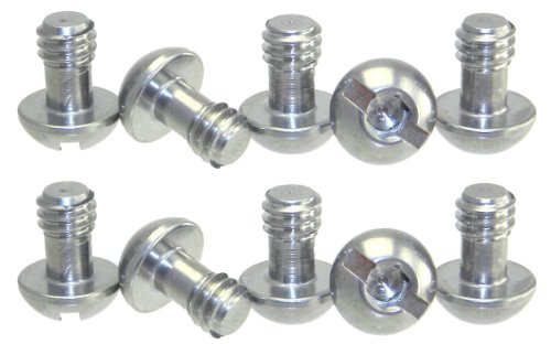 【中古】【未使用・未開封品】10 Pack Cap SS Steel Screws 0.6cm Tripod Quick Release QR Plate Camera Hex / Slot Combo
