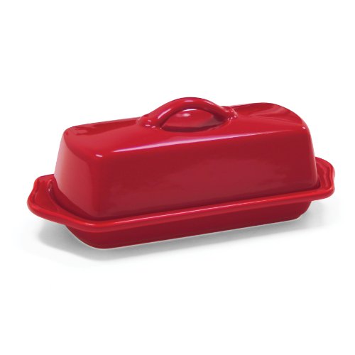 【中古】【未使用・未開封品】Chantal Butter Dish, True Red by Chantal