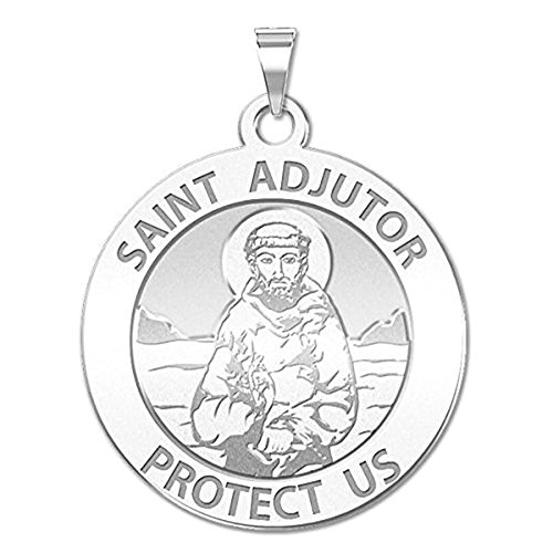 【中古】【未使用・未開封品】Saint Adjutor Religiousメダル???- Available inソリッド10?K and14?K黄色またはホワイトゴールド、またはスターリングシルバー