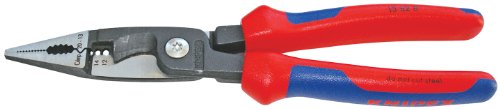 【中古】【未使用・未開封品】Knipex Tools 13 82 8 4 in 1 Electrical Installation Pliers with Comfort Grip Handle, Red and Blue by KNIPEX Tools