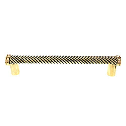 【中古】【未当てはめる・未開封品】Vicenza Designs p2009?Sanzio 9-inch Wavy Lines Pullアプライアンス、アンティークゴールド