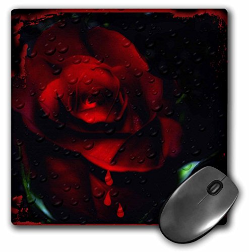 【中古】【未使用・未開封品】3drose 8?x 8?x 0.25インチマウスパッド、コンピュータEnhancedゴシックレッドローズ(MP 129750?_ 1?)