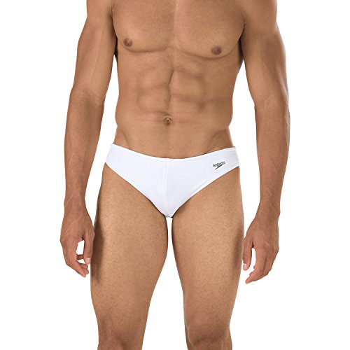 【中古】【未使用・未開封品】Speedo メンズ フィットネス ソーラー 1インチ エクストラ ライフ ライクラ ブリーフ 32 ホワイト