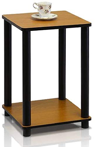 【中古】【未当て嵌める・未開封品】Furinno Turn-N-Tube End Table, Light Cherry/Black 141［並行輸入］
