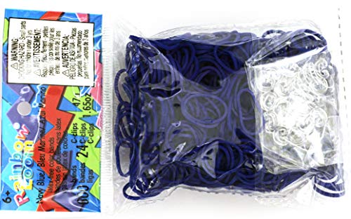 【中古】【未使用・未開封品】Rainbow Loom Refill Twistz Bandz Rubber Band + C-clips - Navy Blue