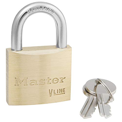 【中古】【未使用・未開封品】Master Lock V Line Brass 40mm Padlock - Keyed Alike 3231