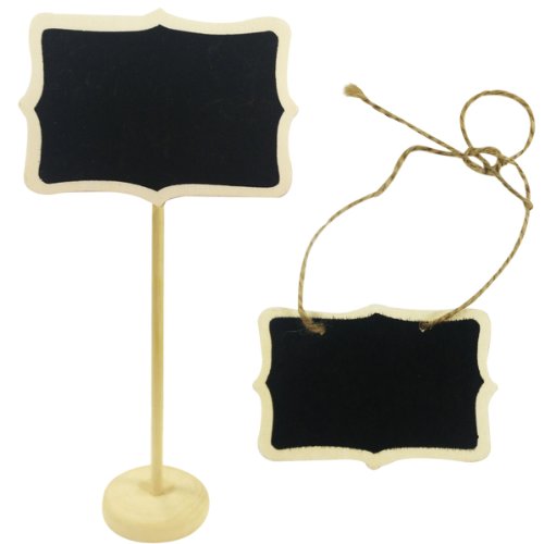 【中古】【未使用・未開封品】(Tag with Stand (set of 6) + Tag (set of 3)) - Wrapables Rectangle Mini Chalkboard Tag with Stand (set of 6) + Rectangle Mini Chalkboar