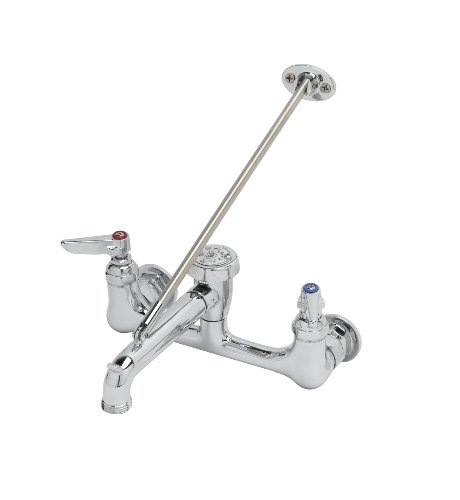 【中古】【未使用・未開封品】T&S Brass B-0665-CR-POL Service Sink with Cerama Cartridges with Check Valves and Lever Handles, Polished Chrome by T&S Brass 77,926円