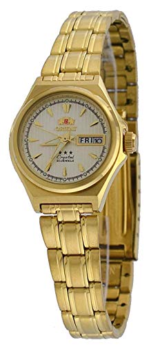 【中古】【未当てはめる・未開封品】Orient # fnq1s002?C Women \u0027s Gold Tone Tri Starゴールド文字盤自動小銃時辰儀