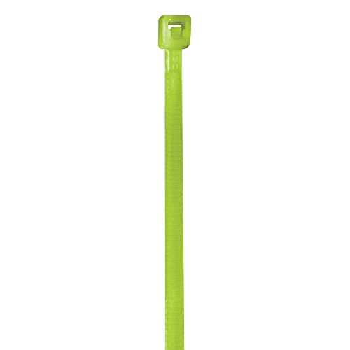 【中古】【未当て嵌める・未開封品】Aviditi CT422G Nylon Cable Tie, 4 Length x 3/32 Width, Fluorescent Green (Case of 1000) by Aviditi