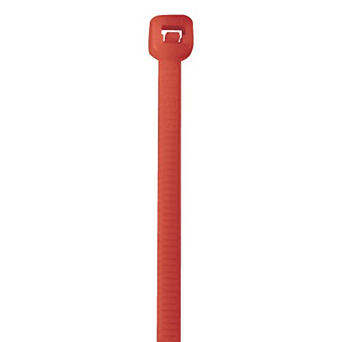 【中古】【未使用・未開封品】Aviditi CT145K Nylon Cable Tie, 14 Length x 3/16 Width, Fluorescent Red (Case of 1000) by Aviditi