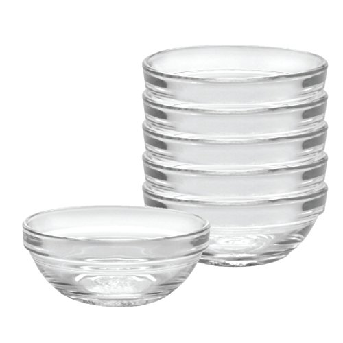 【中古】【未使用・未開封品】Duralex Made In France Lys Stackable Clear Bowl, 3.5-Inch, Set of 6 by Duralex