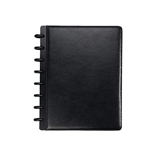 【中古】【未使用・未開封品】?Staples円弧 カスタマイズ可能 レザー・ノートブック・システム ブラック 6-3 / 4 \"x 8-3 / 4