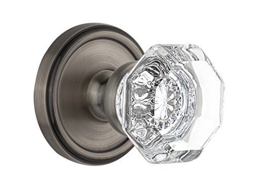 【中古】【未使用・未開封品】Grandeur Georgetown Rosette withシャンボールクリスタルノブ、Passage???2.375インチ、アンティークピューター｜AJIMURA-SHOP 80,825円