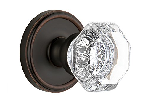 【中古】【未使用・未開封品】Grandeur Georgetown Rosette シャンボルドクリスタルノブ付き ダブルダミー タイムレスブロンズ|AJIMURA-SHOP