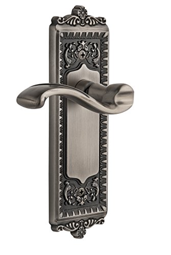 【中古】【未使用・未開封品】Grandeur ウィンザープレート 左利きポルトフィーノレバー付き シングルダミー アンティークピューター｜AJIMURA-SHOP