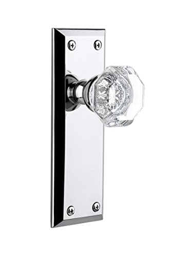 【中古】【未使用・未開封品】Grandeur Fifth Avenueプレートwithシャンボールクリスタルノブ、ダブルダミー、明るいクロム|AJIMURA-SHOP