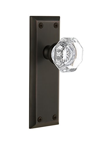 【中古】【未使用・未開封品】Grandeur Fifth Avenueプレートwithシャンボールクリスタルノブ、Passage???2.375インチ、Timelessブロンズ