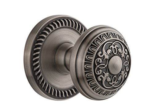【中古】【未使用・未開封品】GrandeurニューポートRosette withウィンザーノブ、Passage???2.375インチ、アンティークピューター