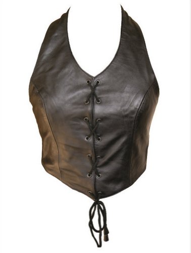 【中古】【未使用・未開封品】AllstateレザーレディースHalter Top X-Small ブラック AL2861XS|AJIMURA-SHOP