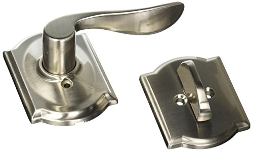 【中古】【未使用・未開封品】Schalge F94ACC619CAMRH Satin Nickel Interior Pack Accent Lever Right Handed Dummy Interior Pack with Deadbolt Cover Plate and Decorativ