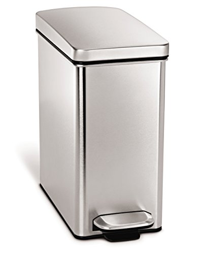 【中古】【未使用・未開封品】simplehumanステップダストボックス 10L シルバーステンレス CW1898