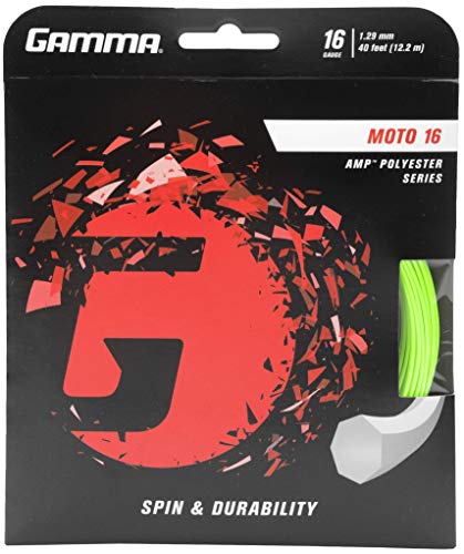【中古】【未使用・未開封品】Gamma Moto 16G テニスストリング (ライム)|AJIMURA-SHOP