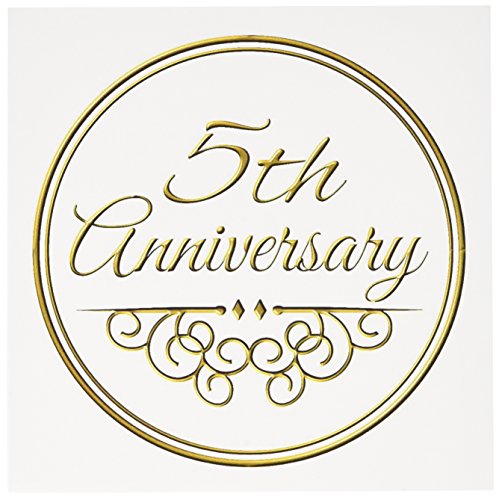 【中古】【未使用・未開封品】InspirationzStore???5周年記念ギフト???ゴールドのテキストのCelebratingウェディング5第5?5年Together???グリーティングカード Set