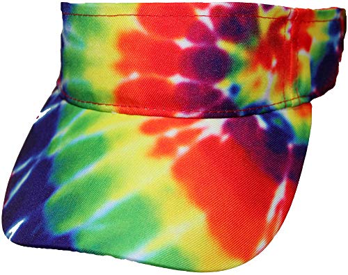 【中古】【未使用・未開封品】Tie Dye Shop レインボースパイラルタイダイバイザーキャップ