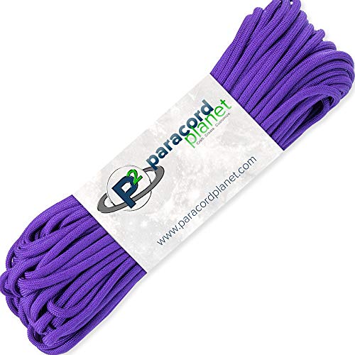 【中古】【未当てはめる・未開封品】PARACORD PLANET | 25フート - 50フート - 100フート - 1000フート 印字機III 550パラコード (アシッドパープル)