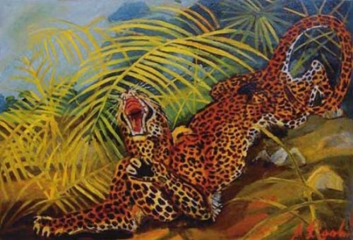 【中古】【未使用・未開封品】Artisoo The Roar???Oil Painting Reproduction 30?\