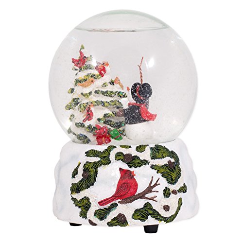 【中古】【未使用・未開封品】Musical 14cm Bird and Snowman Glitter Dome Water Globe - Plays Winter Wonderland