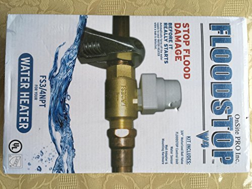 【中古】【未使用・未開封品】FloodStop 給湯器 自動シャットオフバルブ FS3/4NPT V4コントローラー 水害防止