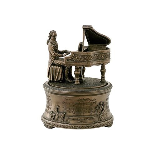 【中古】【未使用・未開封品】Woflgang Amaedus Mozart Composer Music Box Zauberflote The Magic Flute Overture