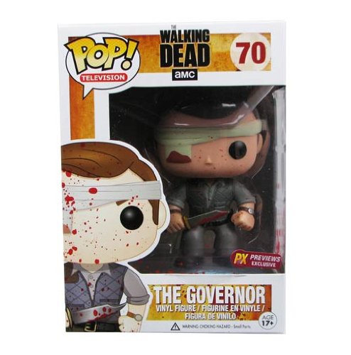 【中古】【未使用・未開封品】Funko - Figurine Walking Dead - Gouverneur Bloody PX exclu Pop 10cm - 0830395035178